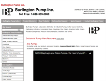 Tablet Screenshot of burlingtonpump.com
